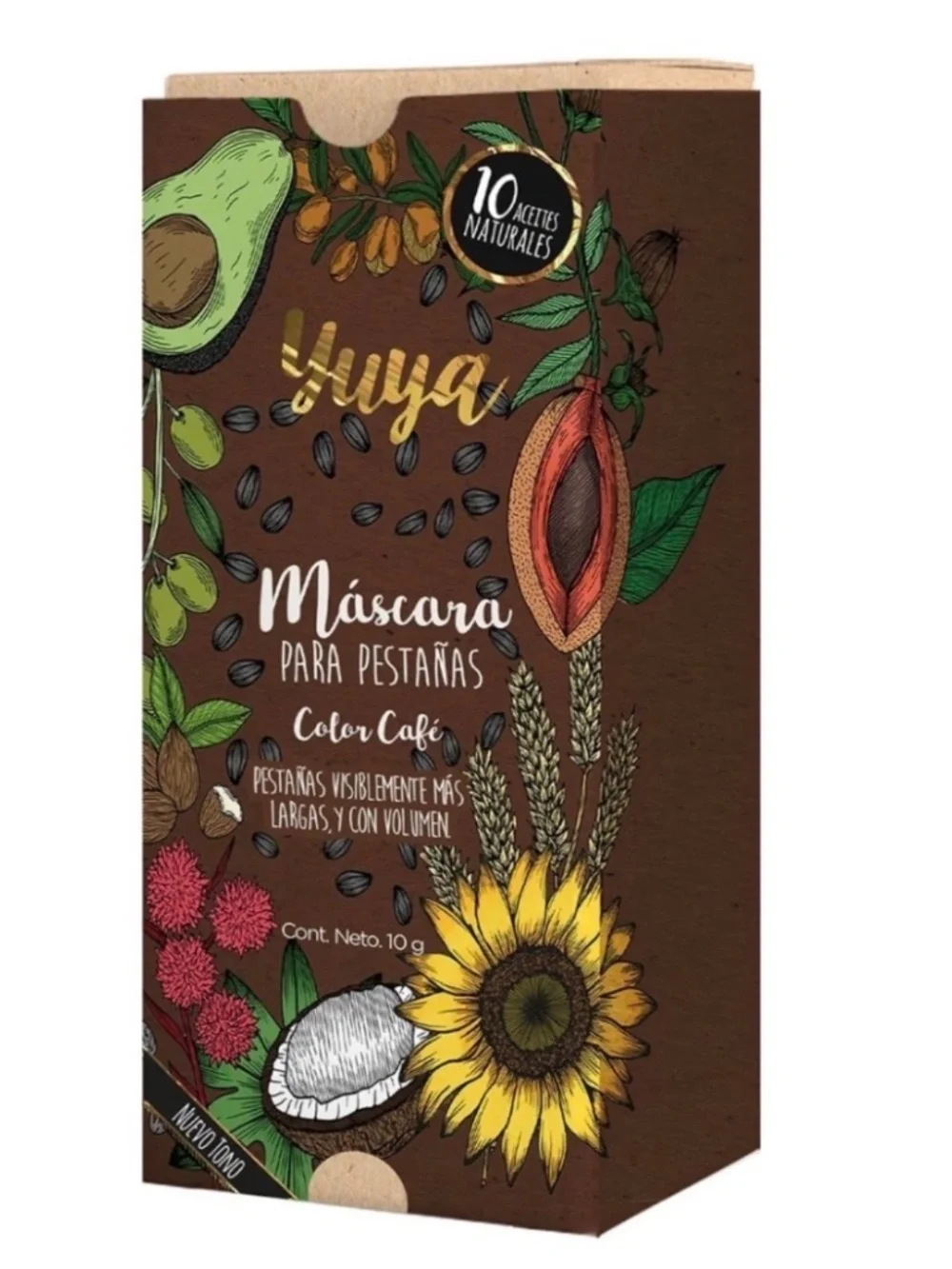 Yuya Eye Lash Mascara 10 Oils, Brown